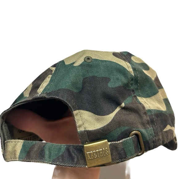 NWT Kbethos green and Tan Camo American Flag Cap - Picture 4 of 4